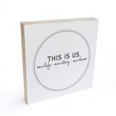 Houten Decoratieblok This is us 