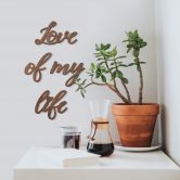 Holzdeko Mahagoni Love of my life 