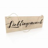 Holzschild Lieblingsmensch 