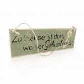 Holzschild Zuhause ist dort, wo der Schlüssel pass 