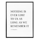 Poster Nothing is ever lost... 
