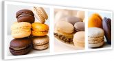 Canvas schilderij, Dessert Macarons - Set 