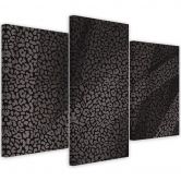 3-delige canvasprint, patroon met luipaardbontpatches 