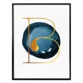 Poster – Een Gouden letter B 