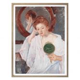 Poster - Cassatt - Denise am Kosmetiktisch 