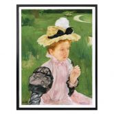 Poster - Cassatt - Portrait eines Mädchens 