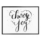 Poster Choose Joy - weiß 