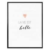 Poster Confetti & Cream - La vie est belle 