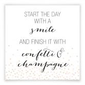 Poster Confetti & Cream - Start the day with a smile 