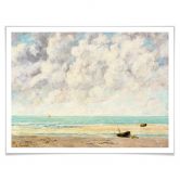 Poster Courbet - Die ruhige See 