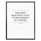 Poster The most beautiful face in the world 