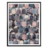 Poster Fredriksson - Art déco : rêve en rose 