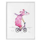 Poster Hagenmeyer - Lama op de Fiets 
