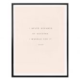 Poster - I never dreamed of Succes 