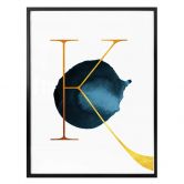 Poster – Een Gouden letter K 