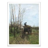 Poster Mauve - Holz sammeln 