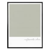 Poster My favourite colour - olive 
