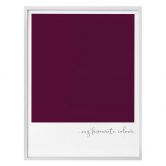 Poster My favourite colour - purple 