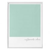 Poster My favourite colour - mint 