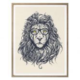 Poster Nerdy Lion 