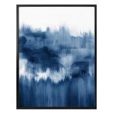 Poster Nouveauprints - Watercolour Brush Strokes (blau) 
