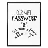 Poster Our Wifi Password 