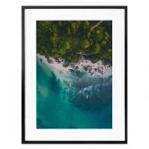 Poster Der Blick von oben: Wald und Meer 