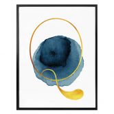 Poster – Een Gouden letter Q 
