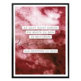 Poster -Sei besser als gestern 