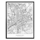 Poster Stadtplan Frankfurt 