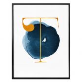 Poster – Een Gouden letter T 