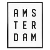 Poster - Typographie Amsterdam 