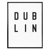 Poster - Typographie Dublin 
