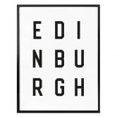 Poster - Typographie Edinburgh 