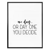 Poster - One day or day one 