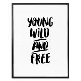 Poster Young wild and free 