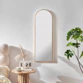 Wandspiegel gold gebogen - Glasgow - 30x90 cm 
