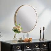 Wandspiegel rund gold modern - Singapur - Ø 60 cm 