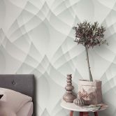 3D wallpaper, geometric wallcovering Fashion for Walls 4 by Guido Maria Kretschmer grey 