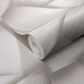 Vliestapete mit geometrischen Formen und Metallic-Effekt in creme 
