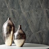 Holztapete Opus schwarz 