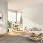 Vliestapete, Blättermotivtapete Aurora beige 