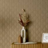 Guido Maria Kretschmer Grafiktapete Woven Whisper Fashion for Walls 5 ocker 