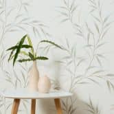 Guido Maria Kretschmer Papier peint à motifs de feuilles Yamato Fashion for Walls 5 turquoise 