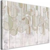 Leinwandbild, Scandi Boho Abstrakt in Beige 