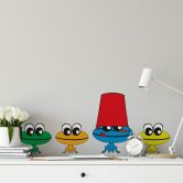 Muurstickers Kleine Kikkers 