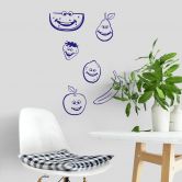 Wandtattoo Lustiges Obst 