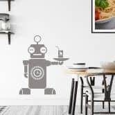 Muursticker Robotbutler James 