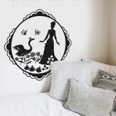Sticker mural - Le monde fantastique- Le Prince cygne 