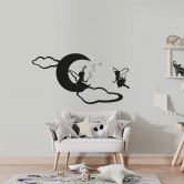 Feer på månen wallsticker 